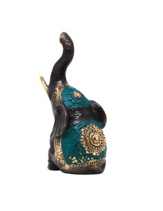 Elefante bronce color - 9 cm 2