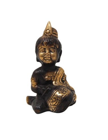 Krishna pequeño bronce - 10 cm