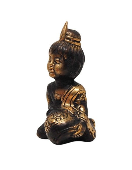 Krishna pequeño bronce - 10 cm