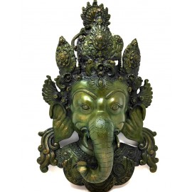 Rostro "Ganesh" bronce 38 cms.