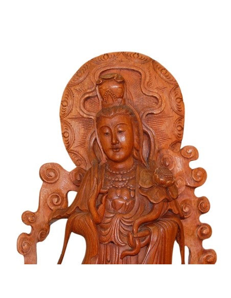 Guan Yin de madera - 100 cm (Solo para recoger en tienda)
