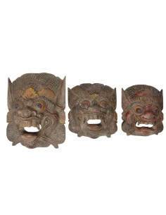 Máscara Barong (Antique) "mediano" - 24 x 25 cm