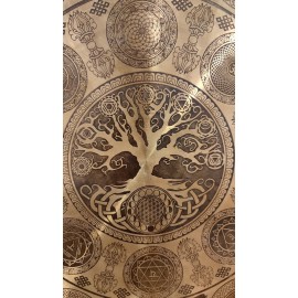 Gong Tam Tam 60 cms "árbol de la vida" `+ funda