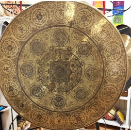 Gong Tam tam 60 cms. "Kalachakra/Signos auspiciosos" + funda