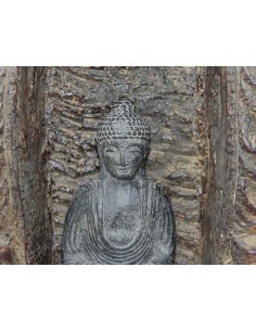 Buda en cueva de piedra 32 cm 2