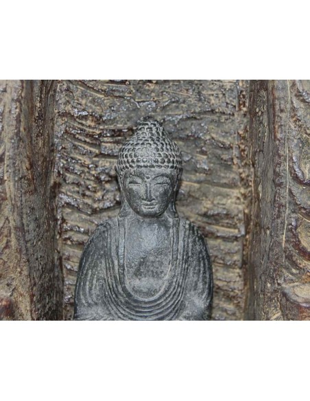 Buda en cueva de piedra 32 cm