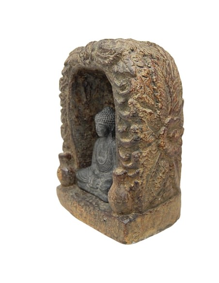 Buda en cueva de piedra 32 cm
