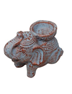 Porta vela Elefante de piedra II