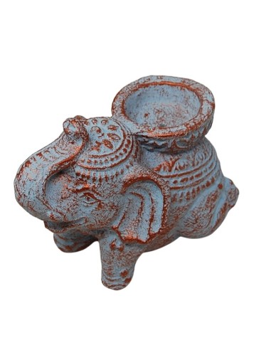 Porta vela Elefante de piedra II
