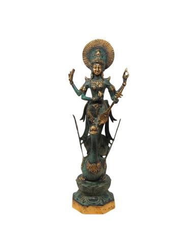 Saraswati de bronce 47 cm