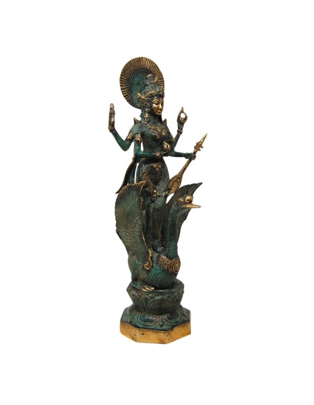 Saraswati de bronce 47 cm