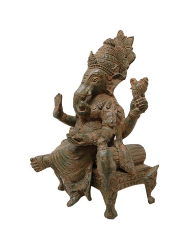 Ganesh de bronce envejecido 25 cm