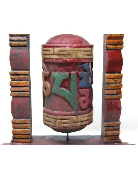 Rueda de oración "Madera envejecida" 48 cm