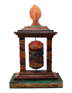 Rueda de oración "Madera envejecida" 48 cm