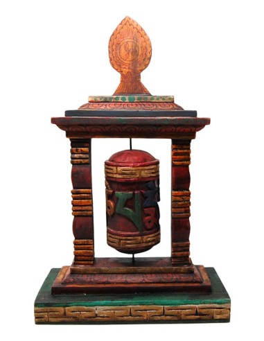 Rueda de oración "Madera envejecida" 48 cm
