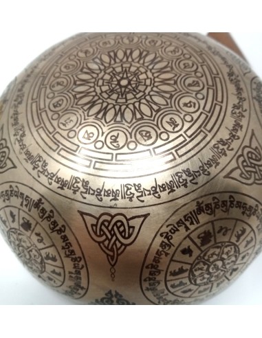 Cuenco símbolos láser 10 cm. 200-300 gr.