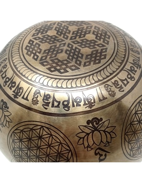 Cuenco símbolos láser 10 cm. 200-300 gr.