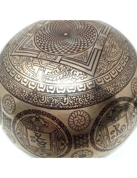 Cuenco símbolos láser 10 cm. 200-300 gr.