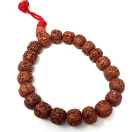 Pulsera rudraksa pulida fina