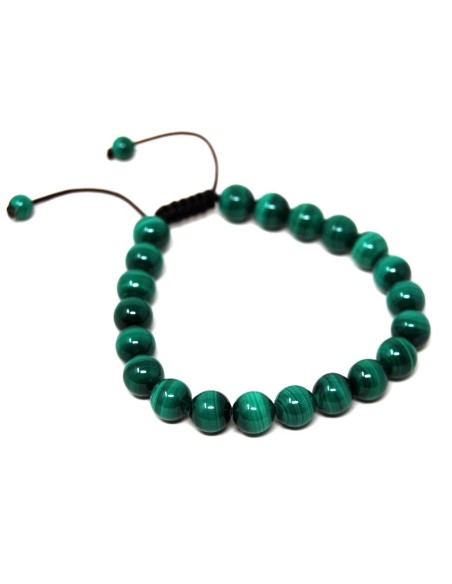 Pulsera de Malaquita de calidad 6 mm