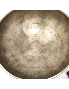 Cuenco Full Moon grabado con "Amitaba" 28 cm - 2,435 Kg.