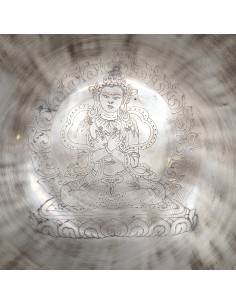 Cuenco Full Moon grabado con "Vajradhara". 23 cm - 1,429 Kg. 2