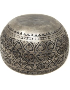 Cuenco Jhumka grabado especial. 19 cm 1.131 gr.