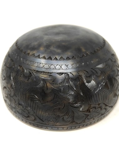 Cuenco Jhumka grabado especial. 17,5 cm 849 gr.