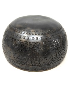 Cuenco Jhumka grabado especial. 17 cm 815 gr. 2