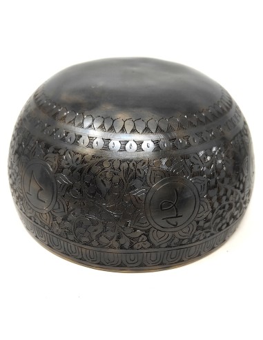 Cuenco Jhumka grabado especial. 17 cm 815 gr.