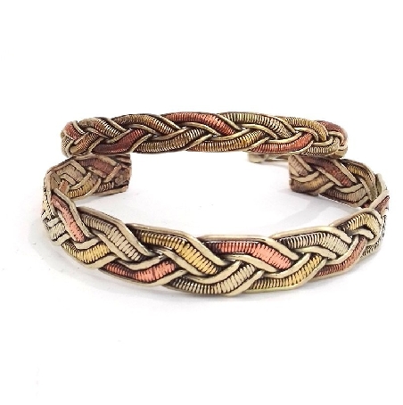 Pulsera 3 metales trenzado