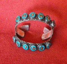 Pulsera alpaca pedreria om mane 2